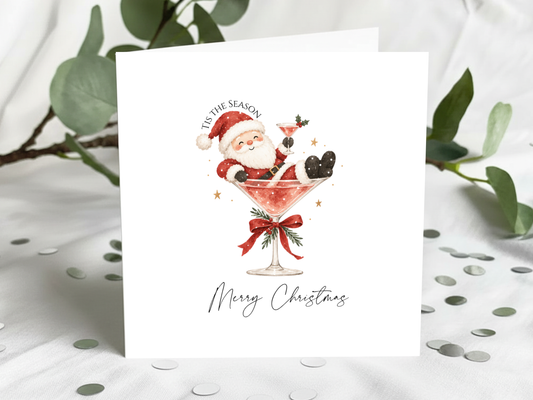Personalised Christmas 'Tis The Season' Greeting Card