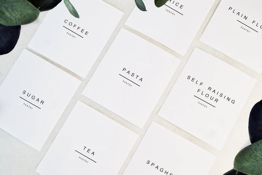 Personalised Kitchen Pantry Labels