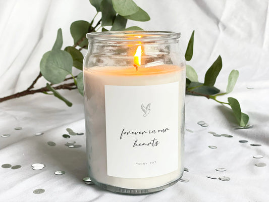 Personalised Memorial 'In Loving Memory' Candle Label