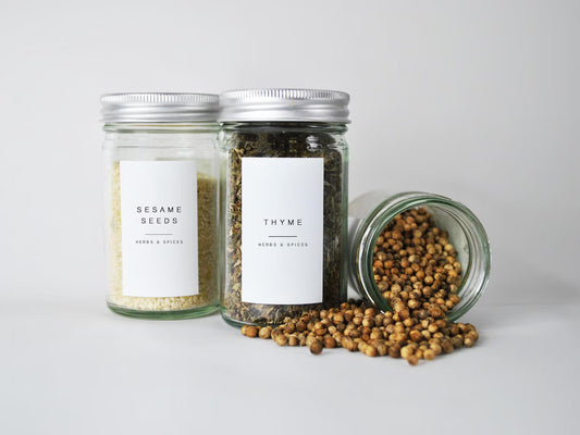 Kitchen Herb and Spice Labels – Set of 30
